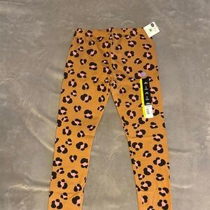 George Kids Brown and Black Patterned Leggings